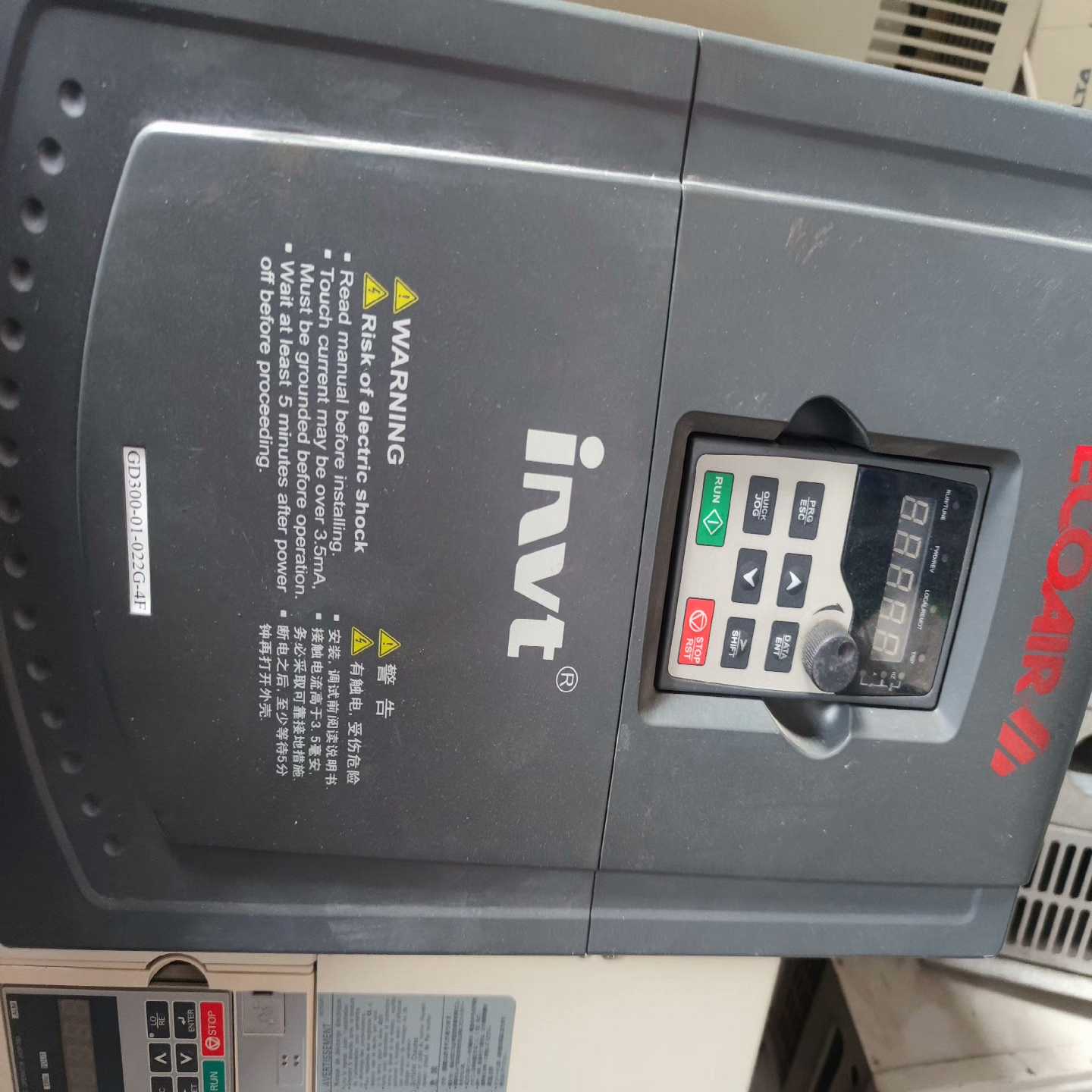 英威腾变频器Model: GD300-01-022G-4 功（佳毅工控）