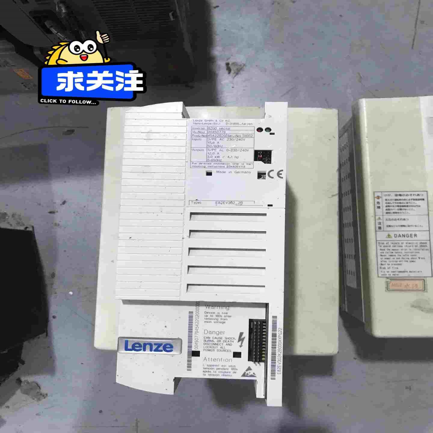 伦茨变频器E82EV302-2B 3KW 实物拍摄 二手拆机（夫美商行）