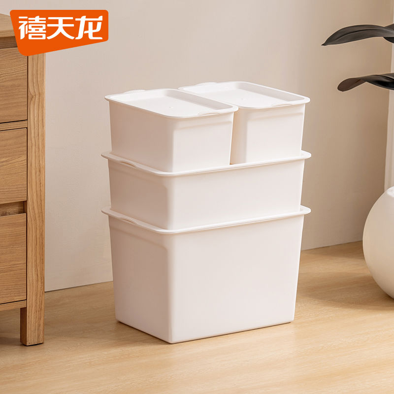 禧收纳盒家用衣服玩偶玩具收纳盒衣柜大容量简约防尘收纳箱