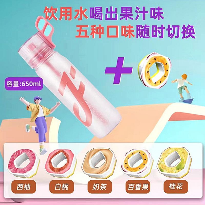 JOYFIT玩味水杯男女大容量健身手提水杯吨吨水杯0糖0卡果味水杯