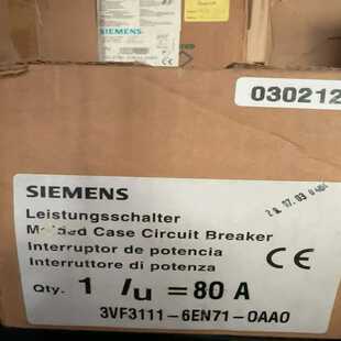 西门子断路器 全新正品 3VF3111 0AA0 6EN71 议
