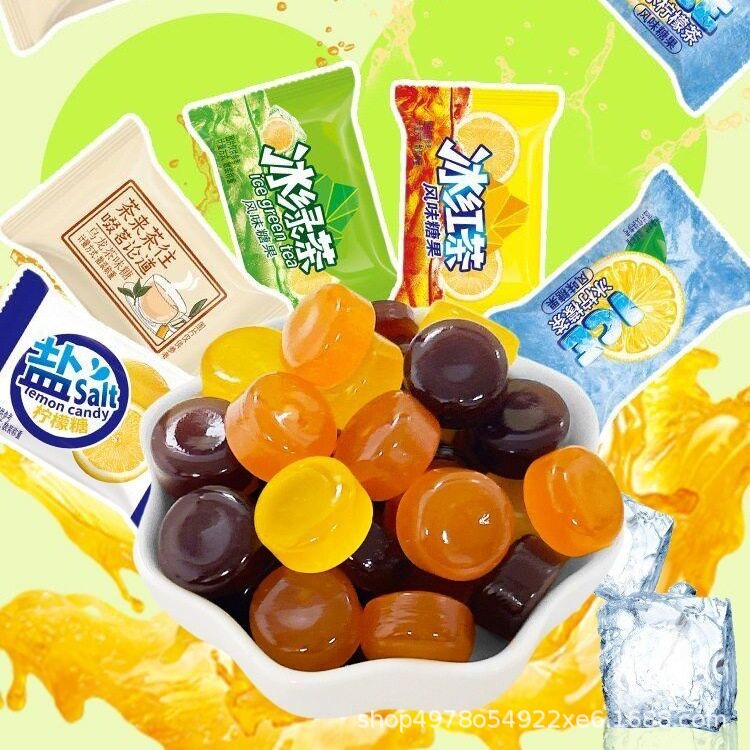 冰红茶味润喉糖多口味茶香润喉糖组合前台接待清新口气糖果H1