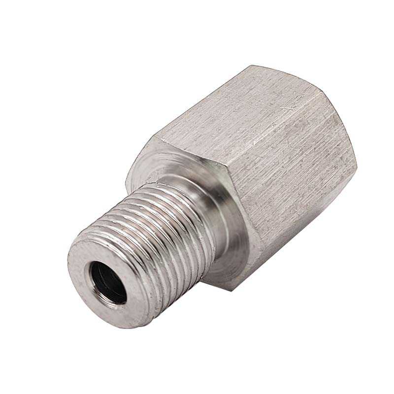 内Rc1/8-外G1/8不锈钢转换接头 内丝PT ZG1/8转外丝BSP G1/8