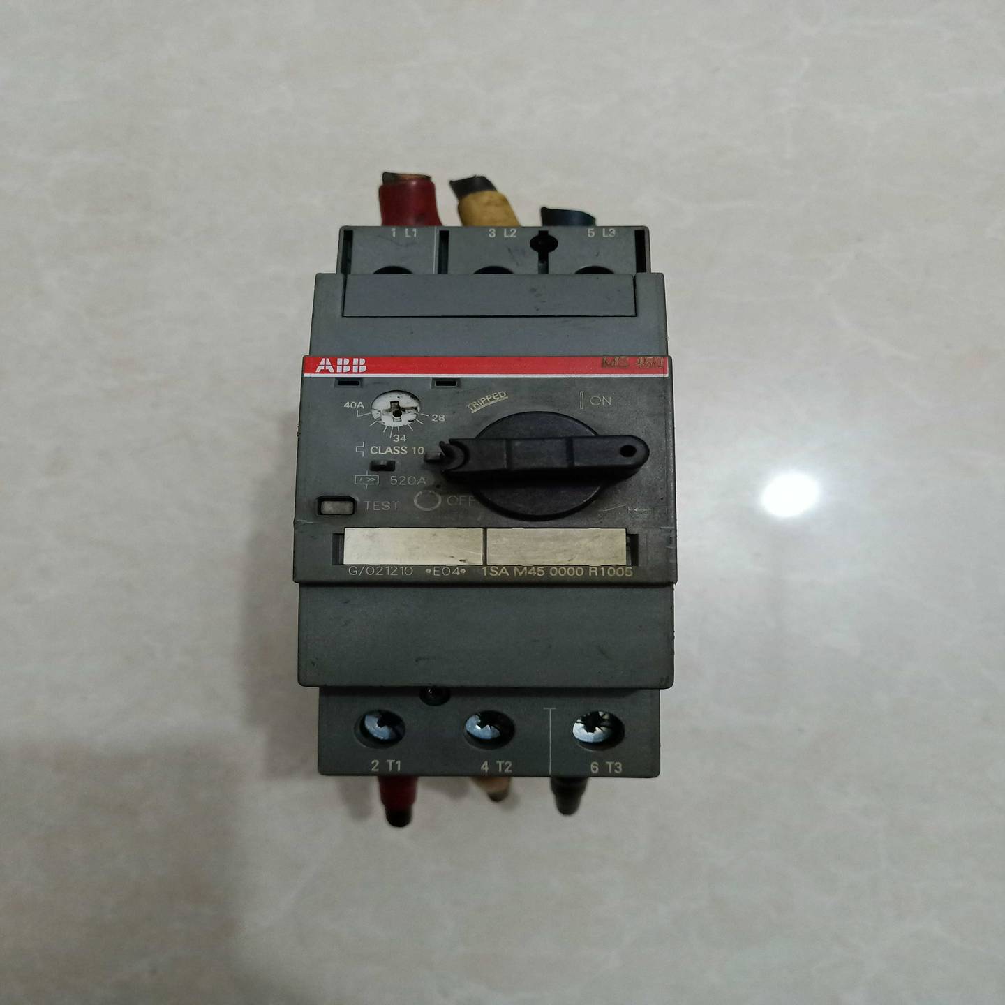 原装ABB马达保护断路器MS450-401SAM450000R1005实物图{议价}