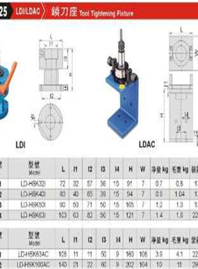 正精展锁刀座62320/25-LDI/LDAC-LD-HSK63AC-LD-HSK100AC