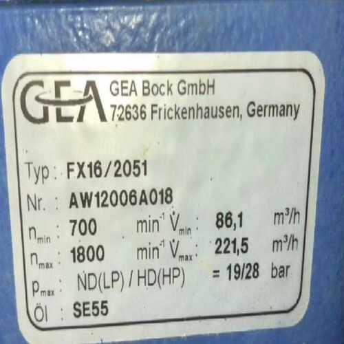 #船用压缩机 Bock 压缩机#FX16（基数电子）