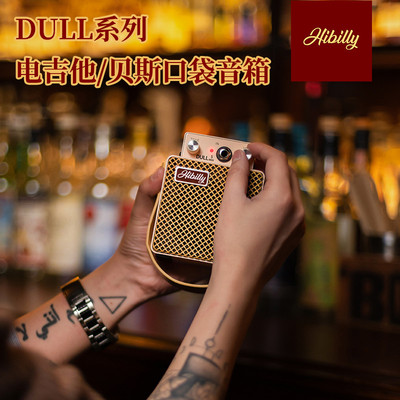 Hibilly禾贝里DULL系列户外充电蓝牙迷你电吉他贝司斯音箱音响