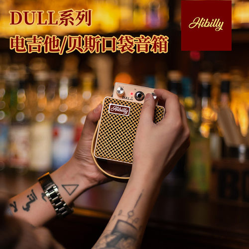 Hibilly禾贝里DULL系列户外充电蓝牙迷你电吉他贝司斯音箱音响