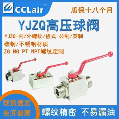 高压球阀YJZQ-J06W08H10N15W20N25W32N40W50B不锈钢G1/4G3/8G11