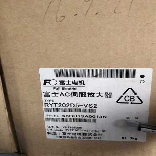 富士伺服马达驱动RYT202D5-VS2/GYC20询价