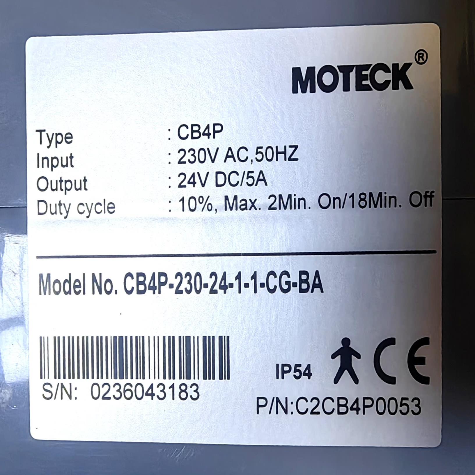 MOTECK电动移位机电源型号CB4PDC24V5A【议价】
