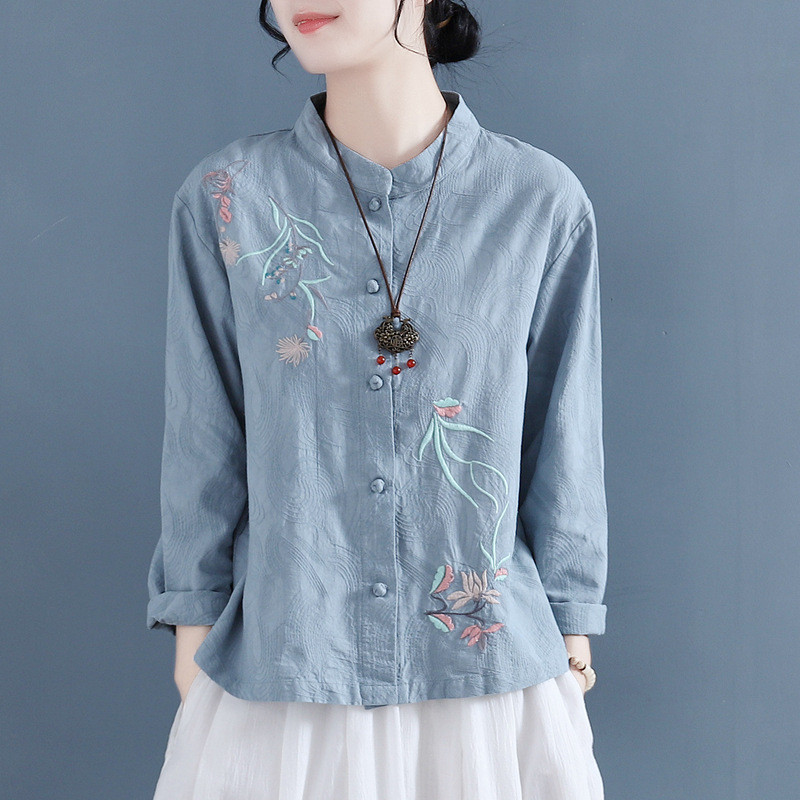 太极服女春夏武术练功服女太极拳练功服中国风薄款时尚春夏款
