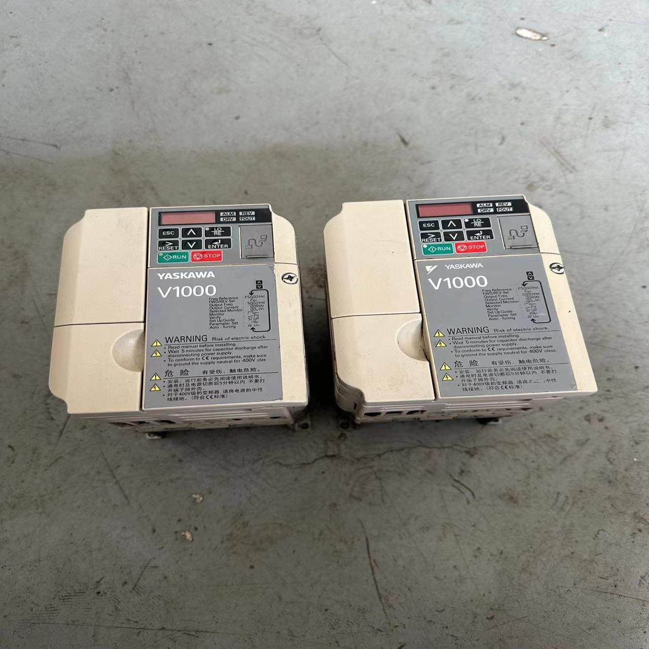 9成新安川变频器V1000系列CIMR-VB4A0007BB（瓠子电子）