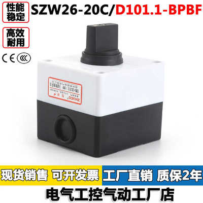 正卓超转换开关SZW26-20C/D101.1-BPBF防水防尘密封盒开关