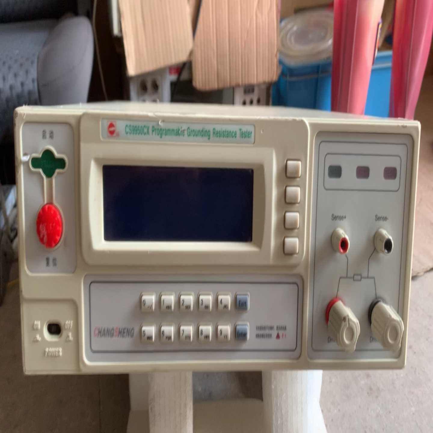 询价CS9950CX 程控接地电阻测试仪 通电如图有显示不知功能