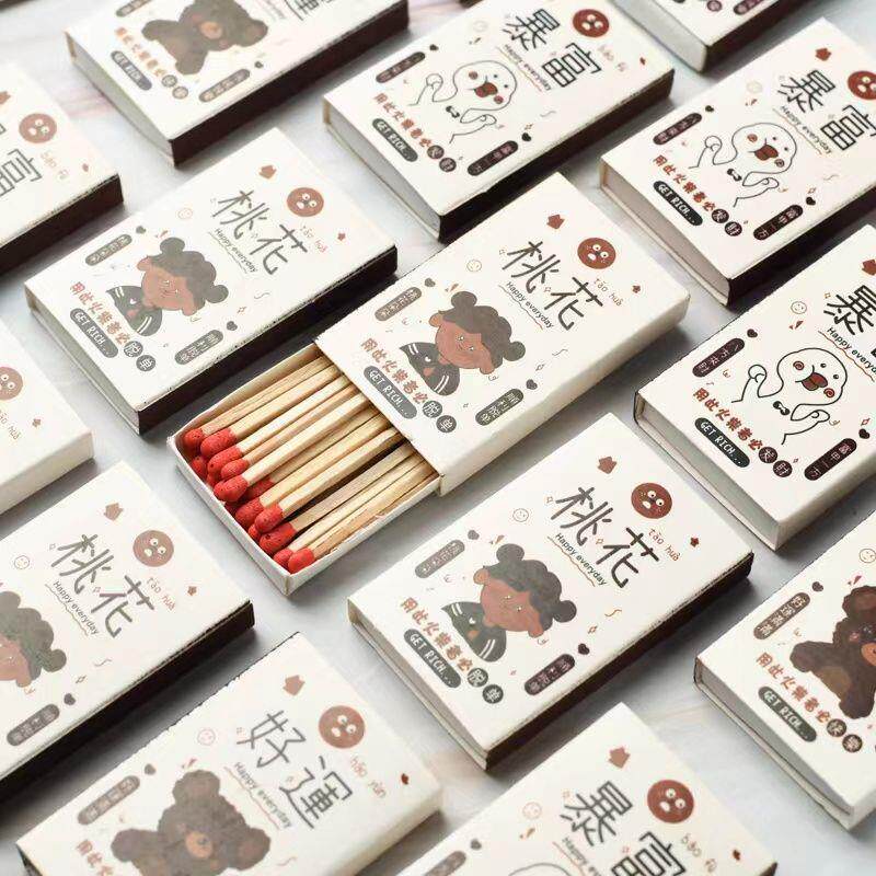 意网红艺术洋火安全火老式火柴普通小火柴创柴蛋糕店个性定制包邮