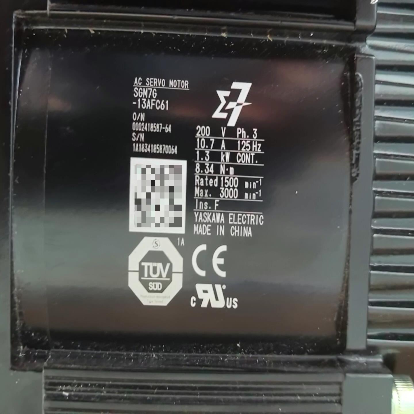 SGM7G-13AFC61库存安川马达（佳毅工控）