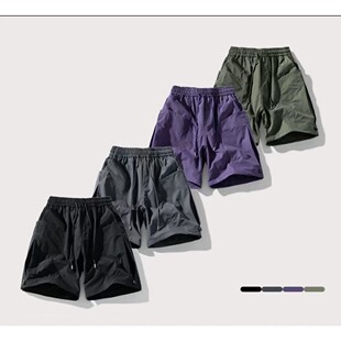 美式 五分裤 炮弹裤 新款 高街休闲褶皱宽松百搭潮流 2025夏季 MM正版