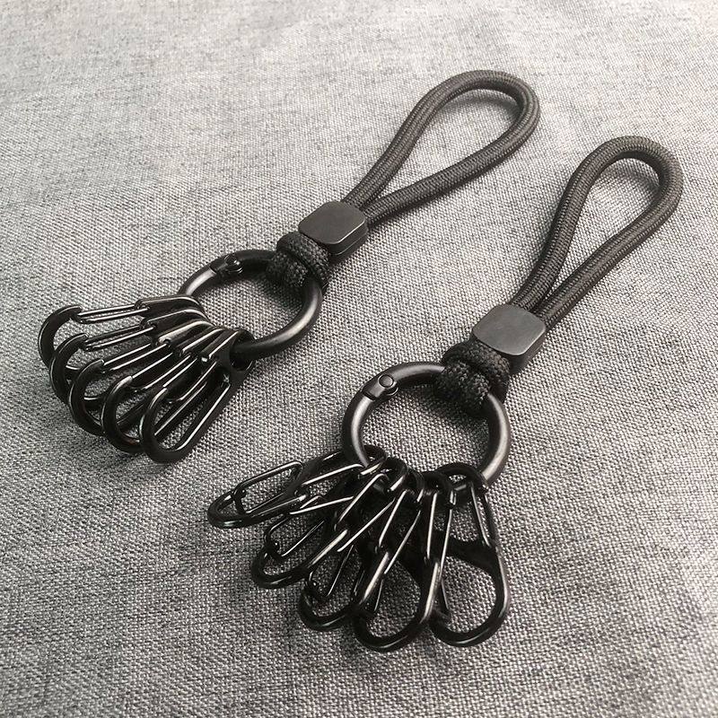 8字扣s型弹簧扣户外登山背包挂钩黑色防丢便携汽车挂件钥匙扣