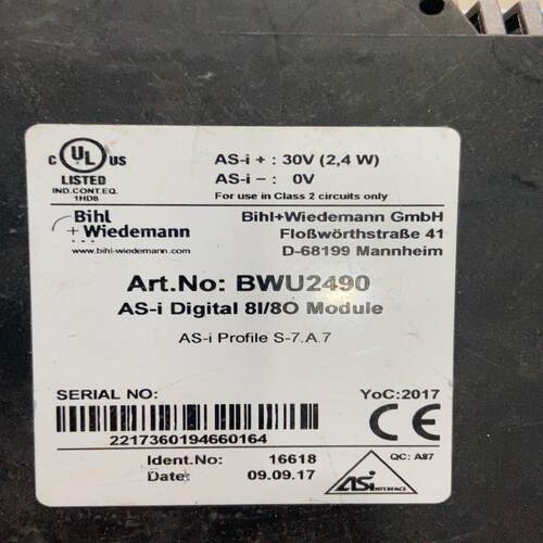 Bihl+Wiedemann必威模块BWU2490.BwU2【侨报商行】