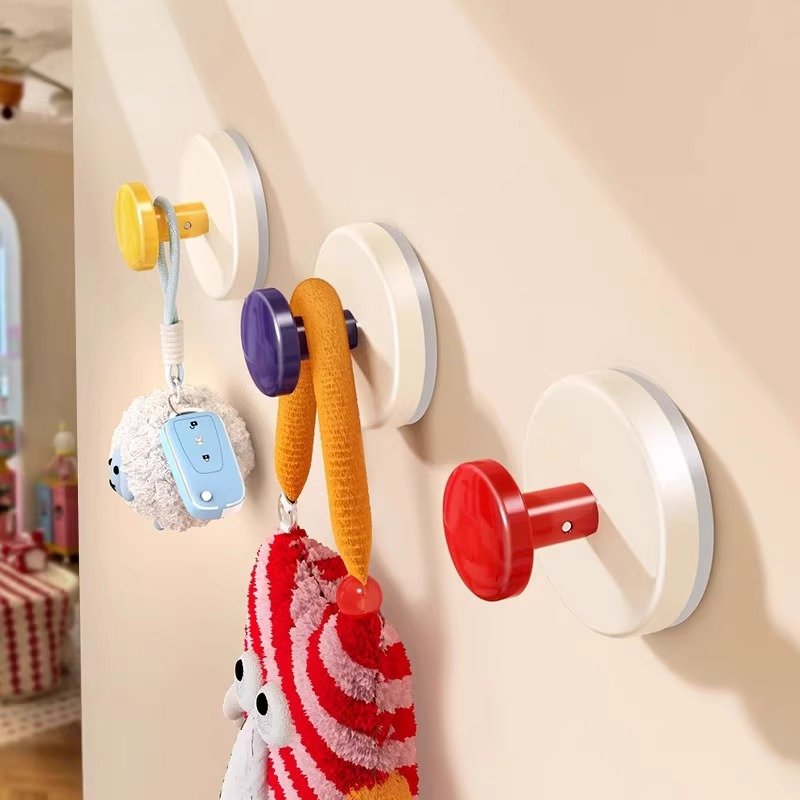 多巴胺吸盘挂钩玄关门后挂衣架浴室挂浴巾免打孔强力承重真空