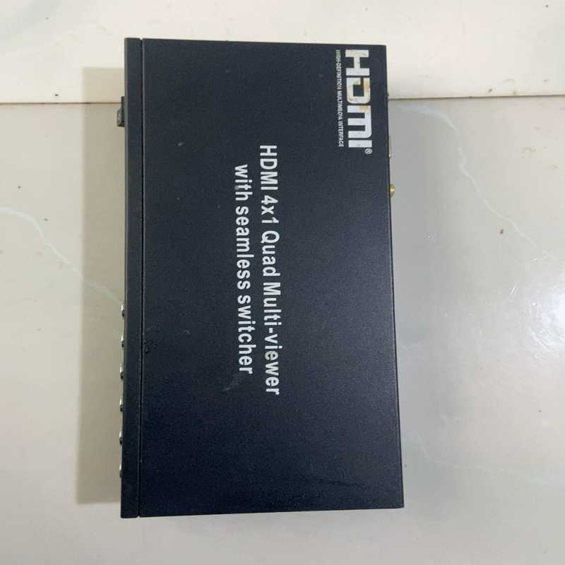 议价~玩视HDMI高清4路画面分割器4x1无缝切换器带音频视频切换