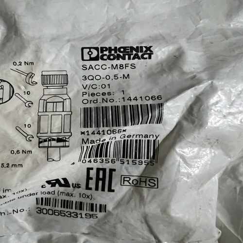 PHCENIX CONTACT插头SACC-M8FS-3~询价
