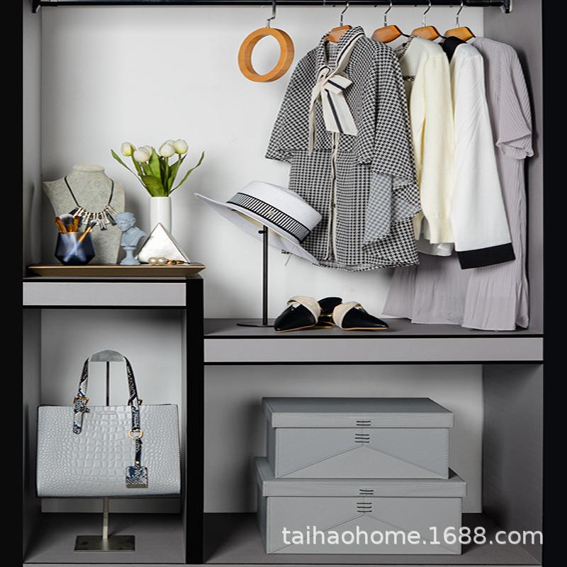 样板间衣服摆件衣柜衣帽间饰品组合套装收纳盒样板房软装大容量包