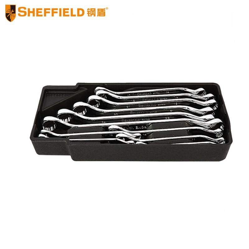 SHEFFIELD/钢盾 S025025 11件套双梅花扳手组合