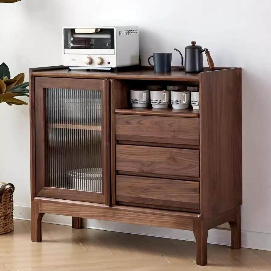 北美黑胡桃木实木餐边柜现代简约客厅樱桃木家用茶水柜餐厅储物柜,家装灯饰光源,其它灯具灯饰,淘宝优惠券,粉丝福利购,淘宝优惠卷