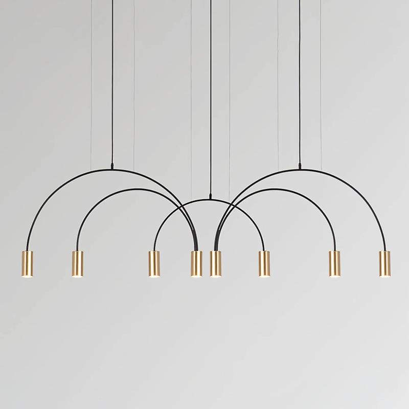 北欧餐厅吊灯现代简约办公室吧台岛台灯极简创意网红餐桌饭厅灯具