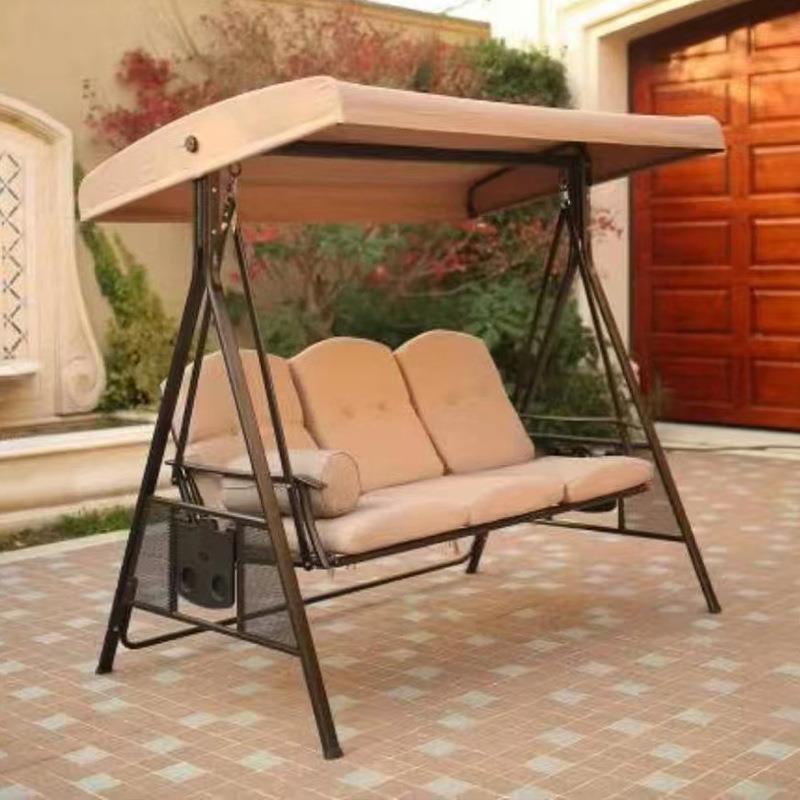 网红铁艺户外秋千椅花园庭院摇椅吊椅创意巴拿马秋千摇床吊床