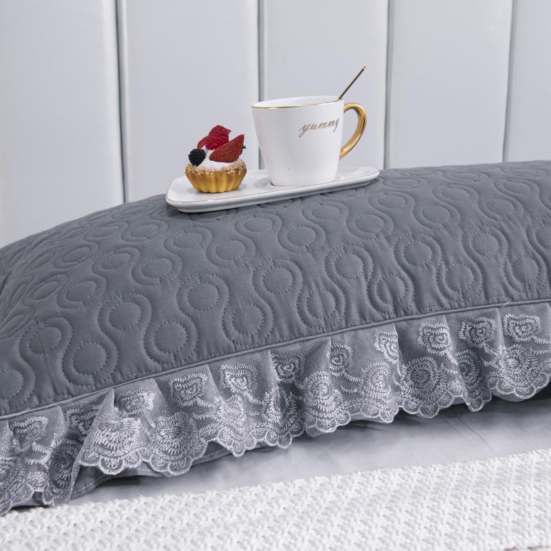 ZQ全棉双人长枕头套双人枕芯情侣枕成人长枕套1.5米1.8m纯棉双人