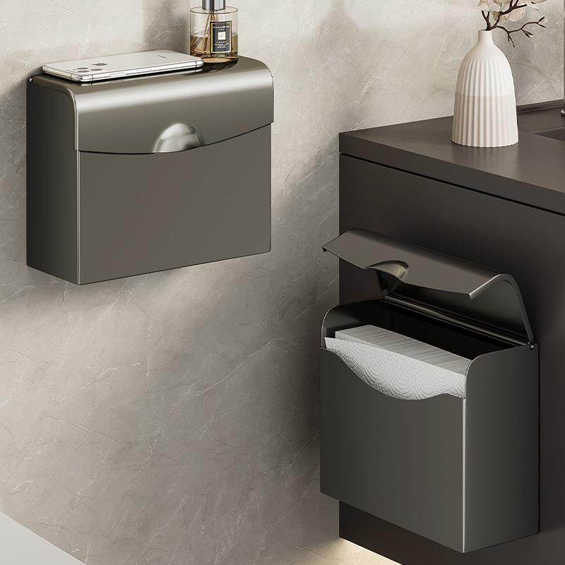 枪灰卫生间纸巾盒置物架厕所防水免打孔擦手纸抽纸盒壁挂式厕纸盒,家装灯饰光源,其它灯具灯饰,淘宝优惠券,粉丝福利购,淘宝优惠卷