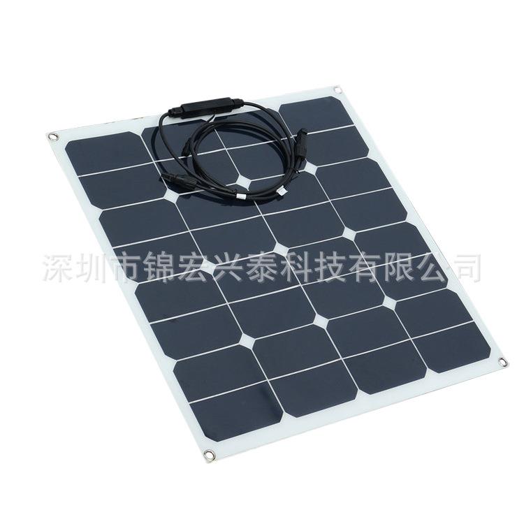 热卖高转换率太阳能充电板SUNPOWER电池片，18V50W直销