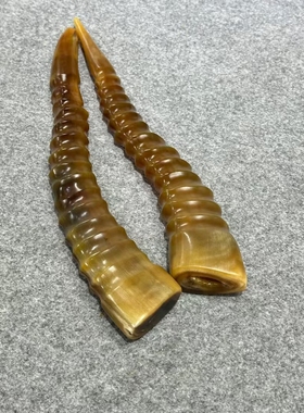 天然羊角整角实心送礼文玩把玩收藏摆放入药送礼高端中药