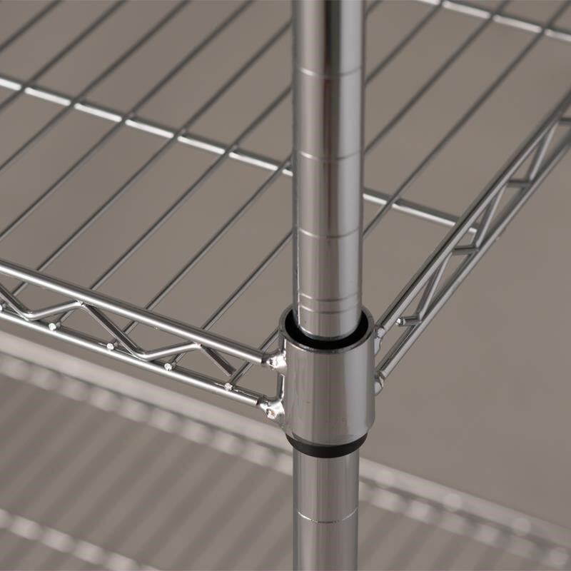 置物架不锈钢色储物架厨房五层落地可调节收纳架货架X阳台多层架