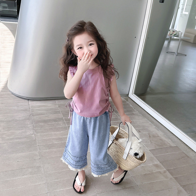 女童套装夏款2023新款夏装网红儿童装夏季阔腿裤子女宝宝洋气时髦,童装/婴儿装/亲子装,套装,淘宝优惠券,粉丝福利购,淘宝优惠卷