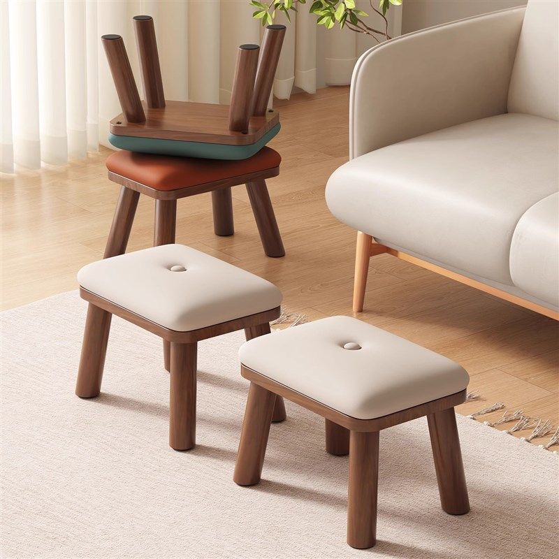 小凳子家用矮凳客厅坐凳沙发脚凳久坐不累现代简约换鞋凳实木板凳,住宅家具,矮凳,淘宝优惠券,粉丝福利购,淘宝优惠卷