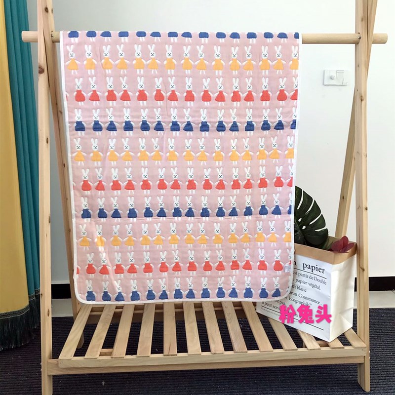 A类纯棉六层软凉席纱布床单婴儿吸汗宝宝透气加大T加厚床盖可机洗