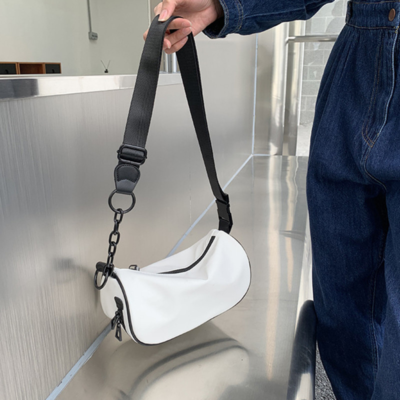 新款2022夏季时尚休闲糖果色马鞍包斜挎简约宽肩带女包包单肩包潮