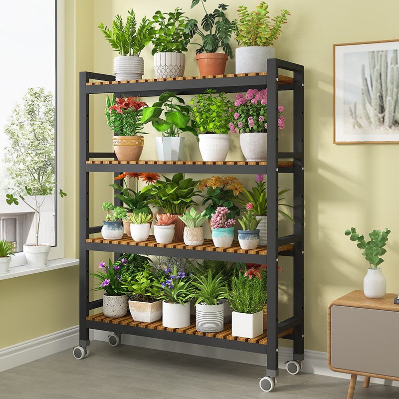 花架子客厅落地式阳台不占地方的花架2025新款一体靠墙多层展示架