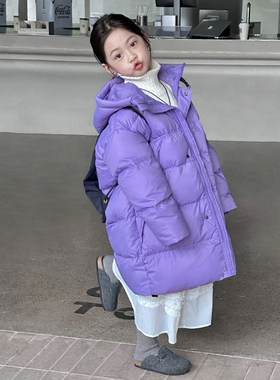 韩国童装儿童羽绒衣中长版加厚冬装女童宝宝男童洋派秋冬季外套潮