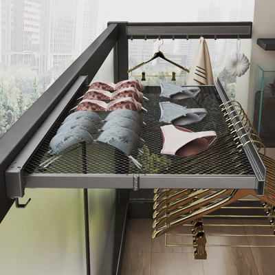 隐形伸缩窗台晾鞋架阳台可折叠架子晒凉鞋子神器断桥铝窗户晾衣架