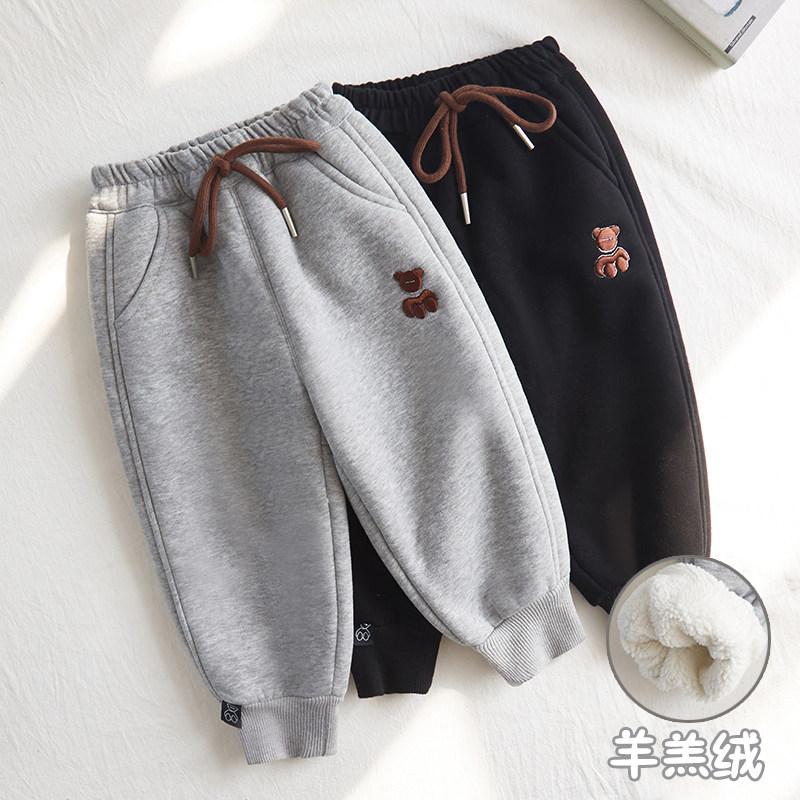 宝宝2023春秋新款男童裤子女童休闲运动裤中小童冬装儿童加绒卫裤,童装/婴儿装/亲子装,裤子,淘宝优惠券,粉丝福利购,淘宝优惠卷