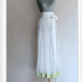 汉衣尾货汉服半身裙百迭裙 仙气 压褶夏季 w长款 内搭白色纯色一片式