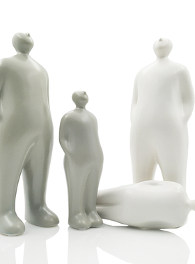 北欧现代简约轻奢人物摆件样板房客厅玄J关电视柜艺术酒柜软装饰