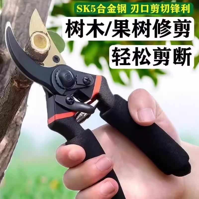 德国精工园艺剪刀剪树枝专用剪刀园林花木果树嫁接剪剪枝剪园艺剪