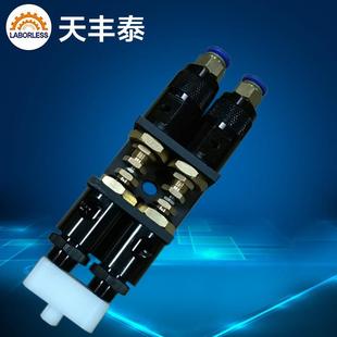 不锈钢双组份胶点胶阀B款 东莞天丰泰AB双液点胶阀顶针式