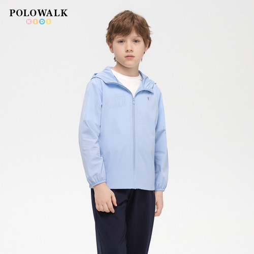 POLOWALK童装男童连帽防晒服